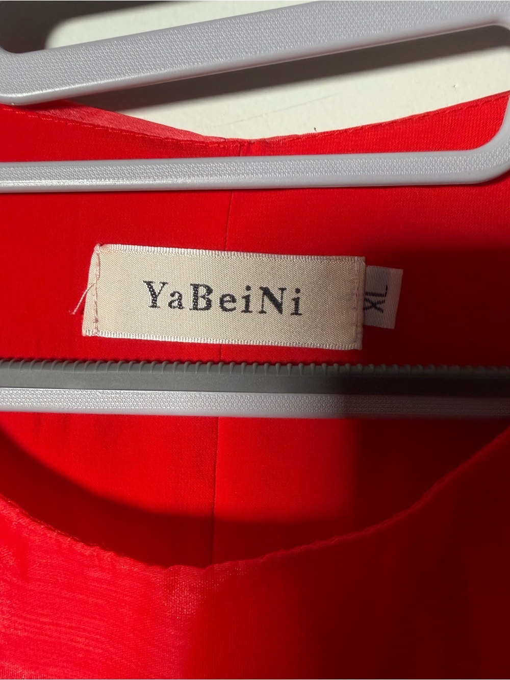 Red Floral Shift Dress Size XL - Picture 4 of 6